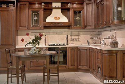 Кухонный гарнитур модель Фиренце из массива липы