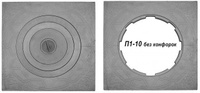 Плита печная чугунная П1-10 (с конфорками), с рисунком