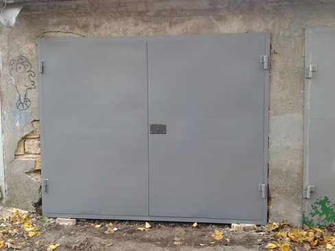 Металлические ворота для гаража К464М