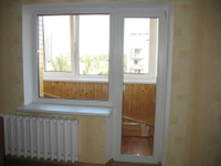 Балконный блок Brusbox 2100x2050 мм с монтажом в панельный дом