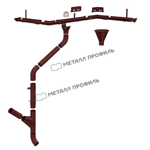 Водосток круглого сечения «Престиж» RAL 8017 коричневый