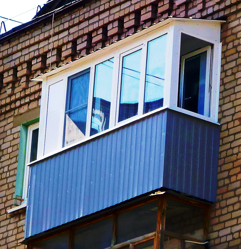 Обшивка балконов снаружи