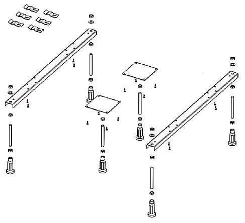 Ножки для ванны Riho Plus POOTSET07