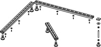 Ножки для душевого поддона Riho Basel 451 (R55) - 6 опор POOTSET69