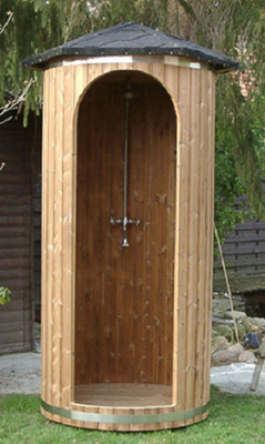 Мобильная баня с душем на дачу