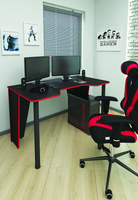 Компьютерный игровой стол Геймер цвет черно-красный