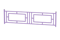 Ограждение 500х2000 тип 11 фиолетовое 2000х30х500