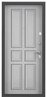 Дверь металл. DELTA 10 ТЕМНО-СЕРЫЙ БУКЛЕ- Перламутр (75 мм) левая 950*2050 два замка (ТОРЭКС)