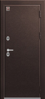 Дверь металл. ТЕРМО-4 ШОКОЛАД МУАР-МИНДАЛЬ (115 мм) левая 860*2050 два замка Центурион