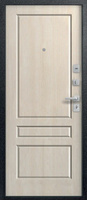 Дверь металл. LUX-6 МУАР СЕРЫЙ-ДУБ СЕДОЙ (115 мм) правая 960*2050 два замка Центурион