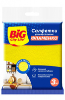 BIG City Салфетки вискозные Фламенко 3 шт Big city life