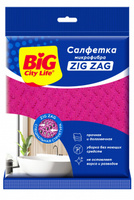 BIG City Салфетка из микрофибры Zig Zag 1шт Big city life