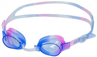 S301 Очки для плавания ATEMI, дет, PVC/силикон (син/бел/роз)