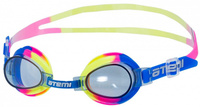 S302 Очки для плавания ATEMI, дет,PVC/силикон (син/желт/роз)