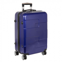 Р110 (2-ой) синий (24") пластикABS чемодан средний POLAR