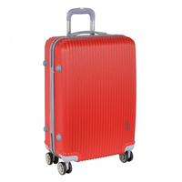 РА056 (2-ой) красный(24")пластикABS чемодан средний POLAR