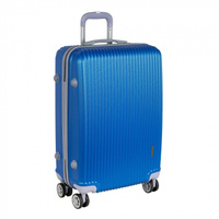 РА056 (2-ой) синий (24")пластикABS чемодан средний POLAR