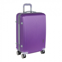 РА056 (2-ой) фиолетовый(24")пластикABS чемодан средний POLAR