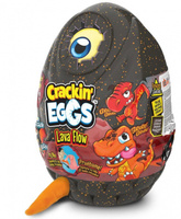 SK004A1 Игрушка мягконабивная динозавр 22 см «Crackin'Eggs» в яйце. Серия Лава Crackin'eggs