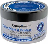 Compliment Маска для волос Color Gloss & Protect с ламинации Защита цвета и блеск 500 мл 798481