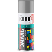 Эмаль KUDO универсальная 3P Technology, серый RAL 7040, глянцевая, 520 мл, 1 шт.