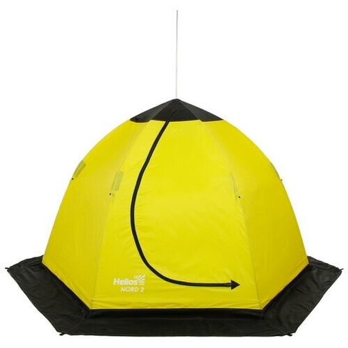 Палатка-зонт зимняя HELIOS NORD-2 с дышащим верхом, желтый/черный