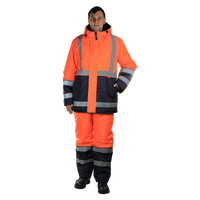 Костюм рабочий Магистраль-3 утепленный, куртка+полукомбинезон, оранж СИРИУС-МАГИСТРАЛЬ-3 107809
