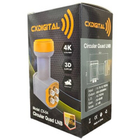 Спутниковый конвертер круговой Cxdigital CX-04, 4 выхода для НТВ-Плюс и Триколор CXDIGITAL