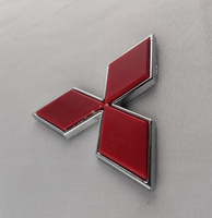 Логотип Mitsubishi красный 63 мм