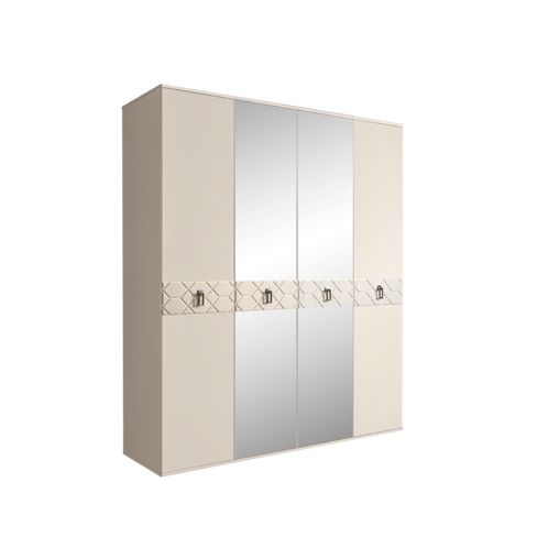 Шкаф 4-дверный Bogemia Farfalle с зеркалами