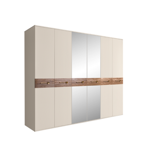 Шкаф 6-дверный Bogemia Wood с зеркалами