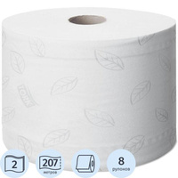 Бумага туалетная в рулонах Tork 472272 SmartOne 2-слойная 8 рулонов по 206.9 метров