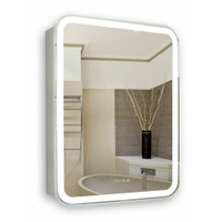 Зеркало-шкаф Azario Фиджи 50х15х75 подвесной, белый (LED00002361)