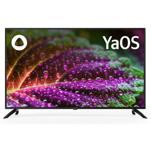 50" Телевизор SunWind SUN-LED50XU400, 4K Ultra HD, черный, смарт ТВ, YaOS SUNWIND