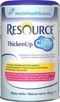 Диетическое питание Nestle Resource Thicken Up Clear / Ресурс Тикен Ап Клиа - загуститель еды и напитков, 125 г