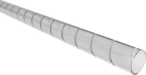 Органайзер для проводов Rexant Кабельный спиральный бандаж, диаметр 6 мм, длина 2 м, прозрачный, цена за 1 упак