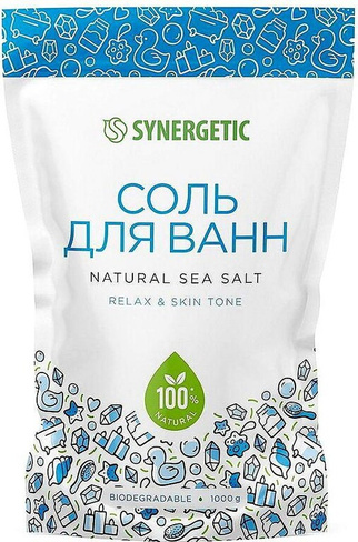 Для ванны и душа Synergetic Соль для ванн 1 кг