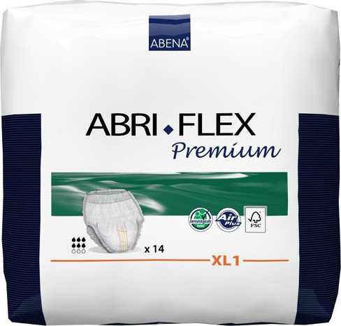 Средство по уходу за больными Abena Подгузники для взрослых Abri-Flex Premium 1, XL 130-170см, 14шт
