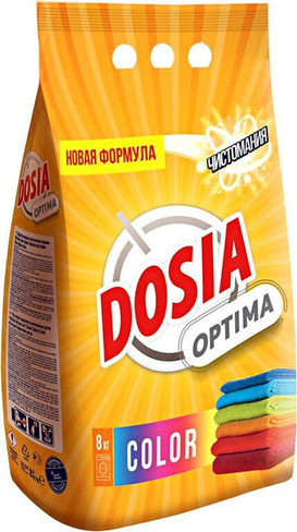 Бытовая химия Dosia Порошок стиральный автомат Optima Color 8 кг