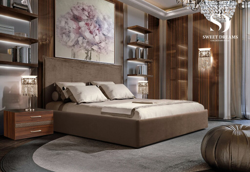 Кровать 2-х спальная 1,4 м с подъемным механизмом Diora