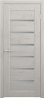Межкомнатная дверь Полотно остекленное CPL TL Мальта 900 дуб снежный стекло мателюкс