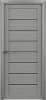 Межкомнатная дверь Полотно остекленное EcoTex Тренд Т-1 800 ясень дымчатый стекло черное