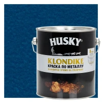 Краска по металлу Husky Klondike молотковая цвет тем-синий 2.5 л HUSKY None