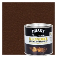 Краска по металлу Husky Klondike молотковая цвет темно-коричневый 0.25 л RAL HUSKY None