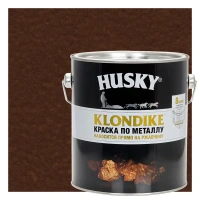 Краска по металлу Husky Klondike молотковая цвет темно-коричневый 2.5 л RAL HUSKY None