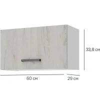 Кухонный шкаф навесной над вытяжкой Дейма светлая 60x33.8x29 см ЛДСП цвет светлый Без бренда
