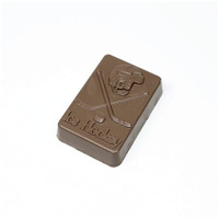 Подарочная шоколадная фигура Frade/Фраде - Хоккей на льду (вес-125г) (темный) FRADE