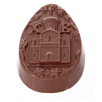 Подарочная шоколадная фигура Frade/Фраде - Пасхальное яйцо Храм (вес 100 гр) (темный) FRADE
