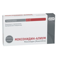 Моксонидин-Алиум таблетки п/о плен. 400мкг 60шт Алиум АО
