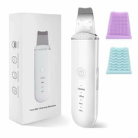 Аппарат для ультразвуковой чистки лица Gridario Face Skin Cleaning Scrubber, 4 режима. Белый. Sol